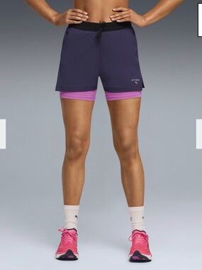 Puma WOMEN'S DRYELITE 3" 2in1 SHORT - purple - Hyrox